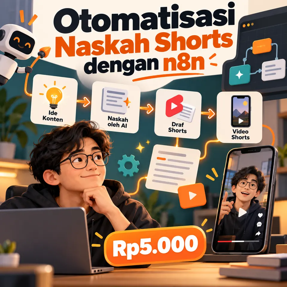 Otomatisasi Naskah Shorts dengan n8n