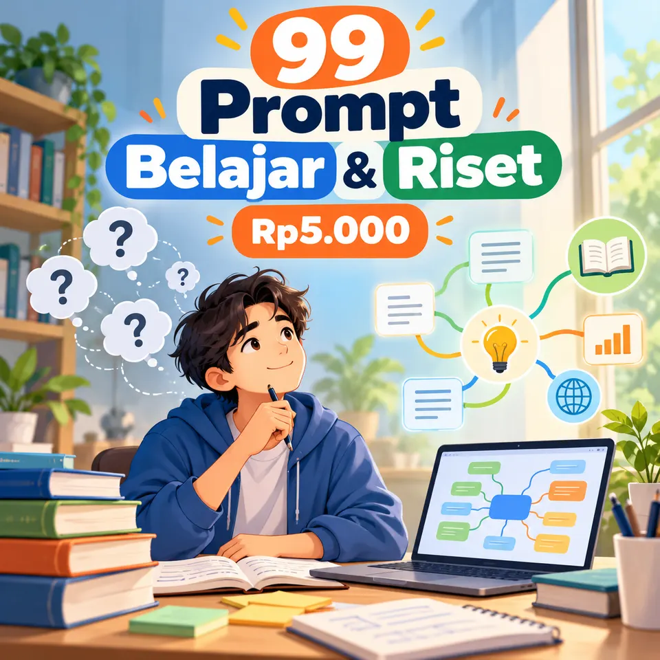 Prompt Belajar & Riset — 99 Prompt